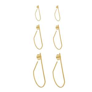 SE765LG Gold Plated Earrings