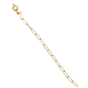 SB274 18K Gold Plated "paperclip" Bracelet