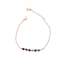 Load image into Gallery viewer, SN462 18K Gold Plated Necklace with semi precious stones