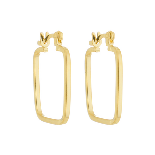 SE854 Square 18K Gold Plated Earring