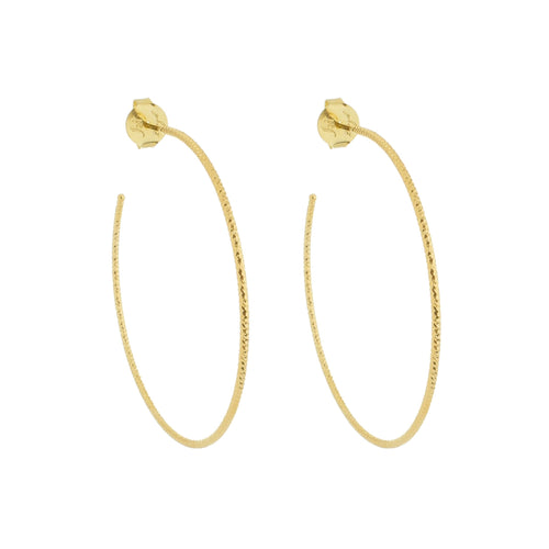 SE860SM 18K Gold Plated Hoops