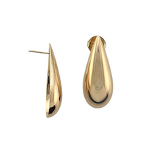 Load image into Gallery viewer, SE963 18K Gold Plated thick teadrop Earrings