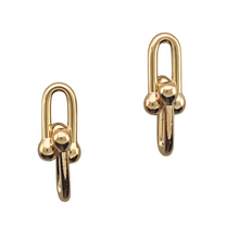 Load image into Gallery viewer, SE969 &quot; U-Shape horseshoe &quot;link 18K Gold Plated Earrings