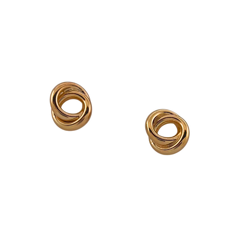 SE983 Knot stud 18K Gold Plated Earrings