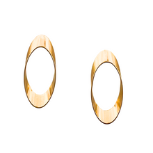 Load image into Gallery viewer, SE999A(SM) 18K Shinny small oval Earrings