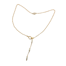 Load image into Gallery viewer, SN463 18K Gold Plated Chain with Fresh water Pearls