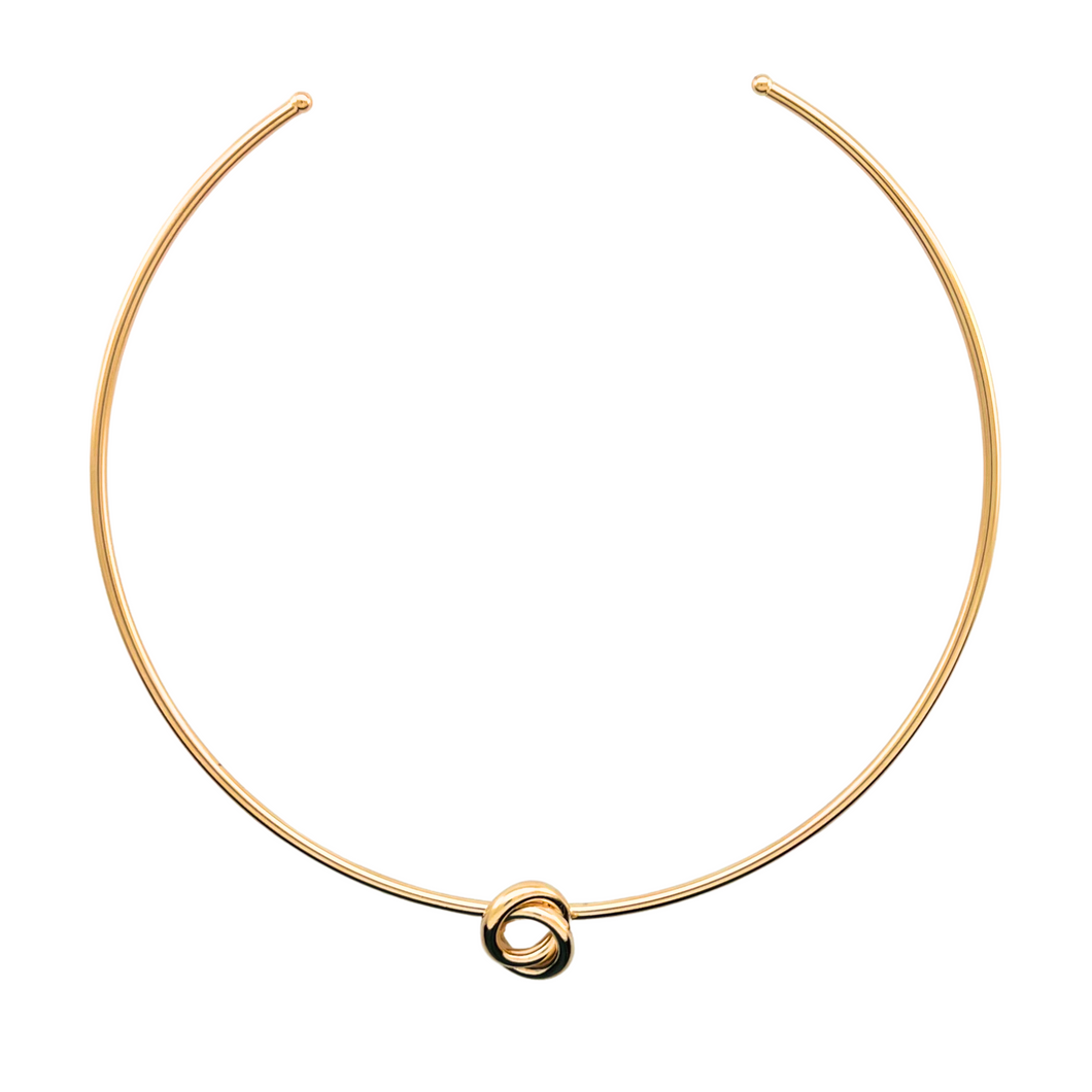 SN471 18K Gold plated Knot choker