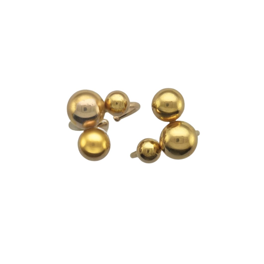 SR121 Set of 2 18K Gold Plated Adjustable rings