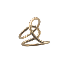 SR126 18K Gold Plated adjustable Ring