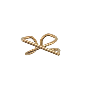 SR127 18K Gold Plated adjustable Ring