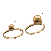 Load image into Gallery viewer, SR129AB 18K Gold Plated set of 2 Rings