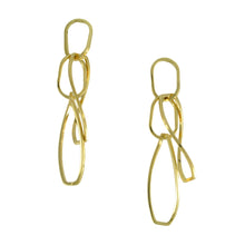 Load image into Gallery viewer, SE620 Twisted Ovals Earrings