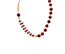 Load image into Gallery viewer, SN406ST Gold Sand Stone Necklace with 18K Gold Plated Chain